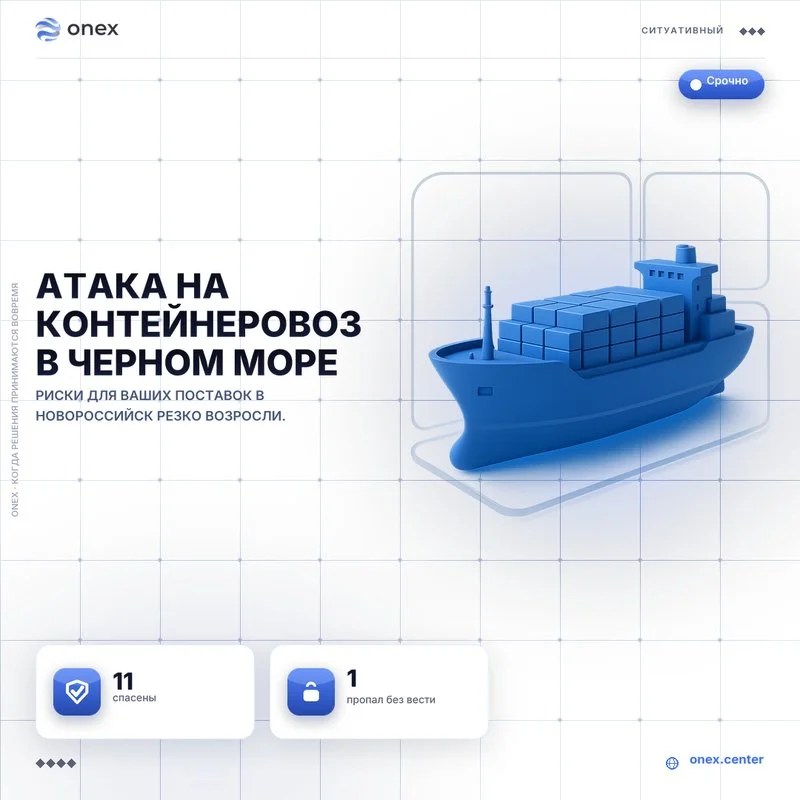 Атака на контейнеровоз в Черном море