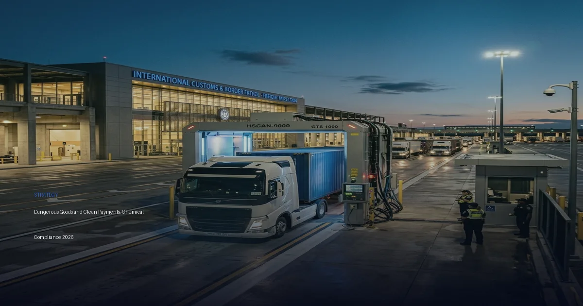 Dangerous Goods and Clean Payments: Chemical Compliance 2026