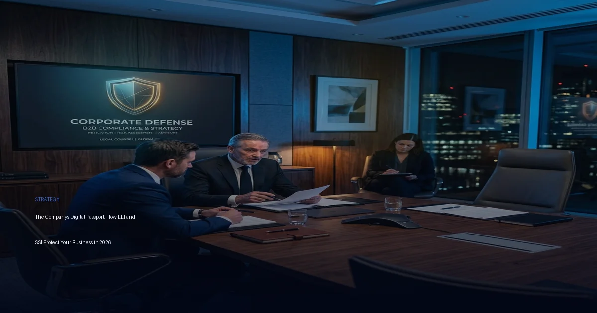 The Companys Digital Passport: How LEI and SSI Protect Your Business in 2026