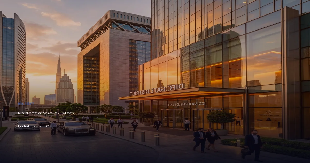 Dubai or Kazakhstan? Comparing Jurisdictions for a Trading House in 2026