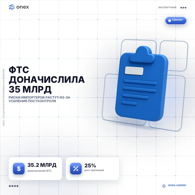 ФТС доначислила 35 млрд