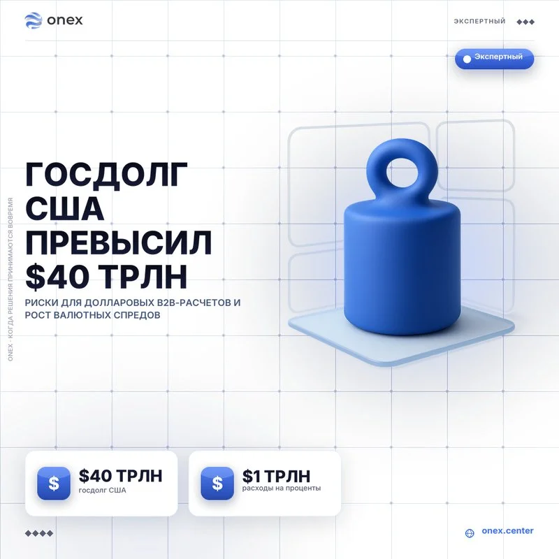 Госдолг США превысил $40 трлн