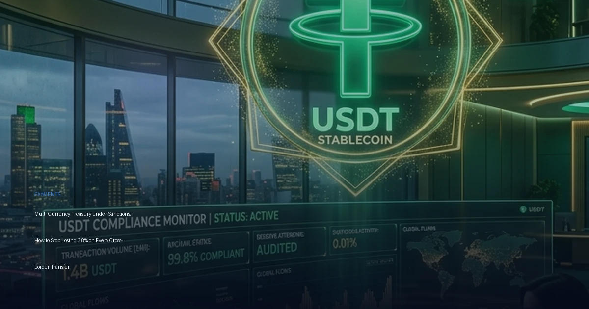 Multi-Currency Treasury Under Sanctions: How to Stop Losing 3.8% on Every Cross-Border Transfer