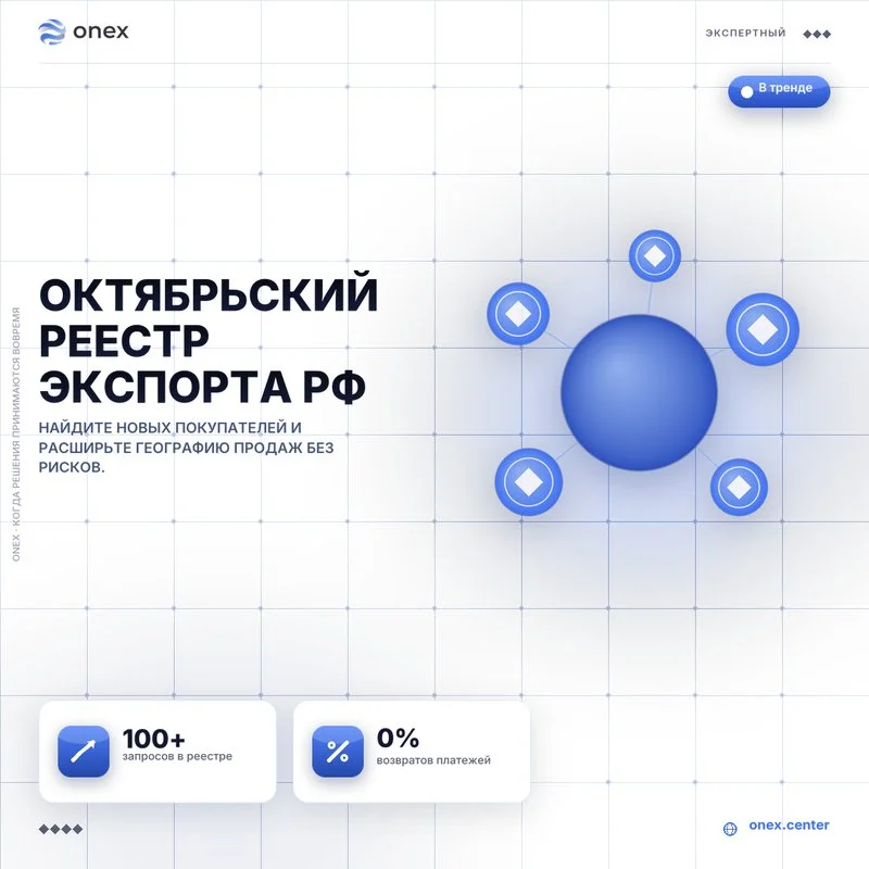 Октябрьский реестр экспорта РФ