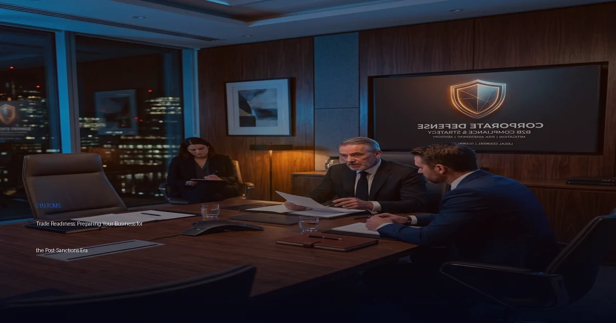 Trade Readiness: Preparing Your Business for the Post-Sanctions Era