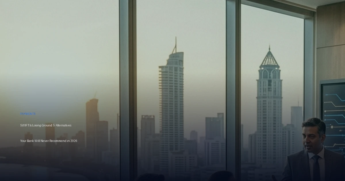 SWIFT Is Losing Ground: 5 Alternatives Your Bank Will Never Recommend in 2026