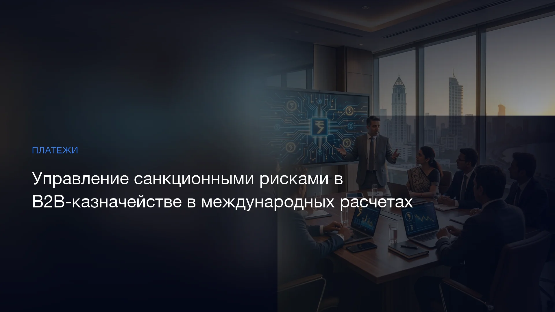 Управление санкционными рисками в B2B-казначействе в международных расчетах
