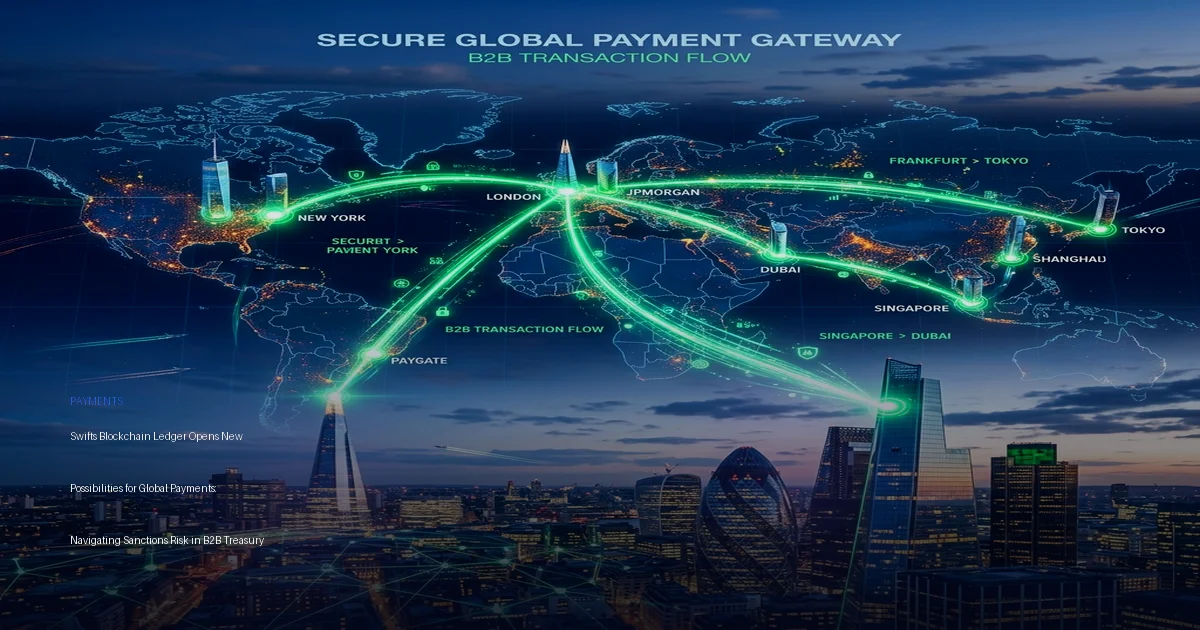 Swifts Blockchain Ledger Opens New Possibilities for Global Payments: Navigating Sanctions Risk in B2B Treasury Operations in Global Trade