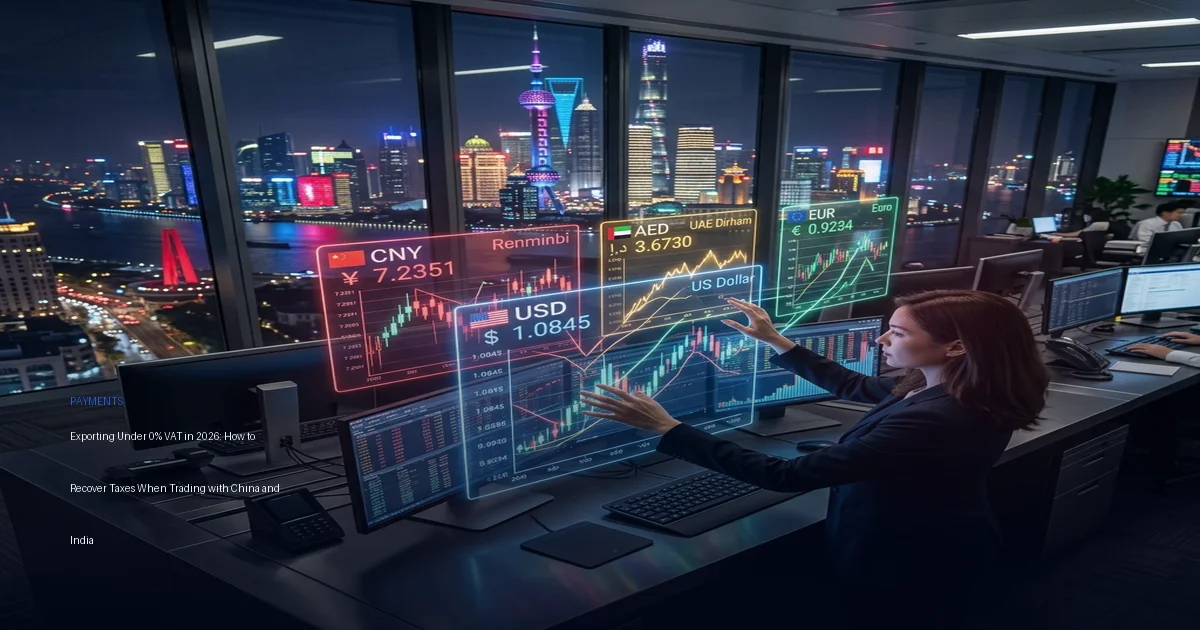 Exporting Under 0% VAT in 2026: How to Recover Taxes When Trading with China and India